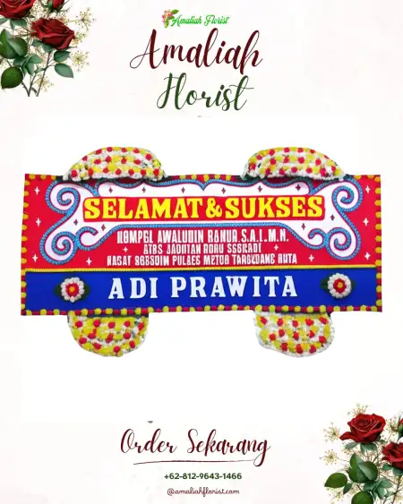 Papan Bunga Ucapan Selamat Semat